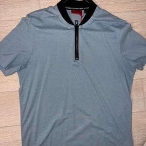 Hugo Boss Mens Zip Polo size Small
